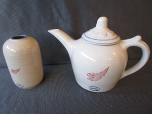 RW Stoneware Teapot, Vase