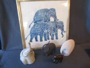 Elephants & Block Print