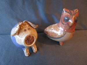 Pottery Pig Bank, Mexican Owl