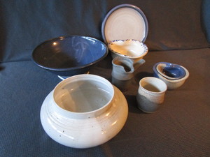 Pottery, Heart Shaped, Bowls