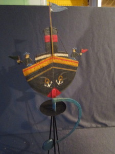 Garden Art - Balancing Boat