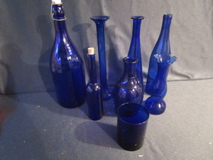 Cobalt Bottle & Vases