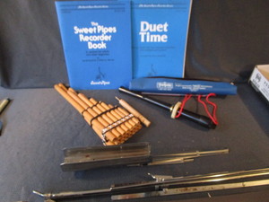 Recorder, Pipes, Slide Whistle, Music Stand