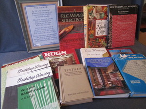 Framed Print, Weaving Books