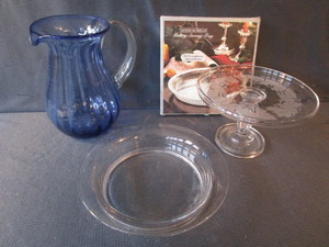 Cake Plateau, Bowl, Pitcher, Tray