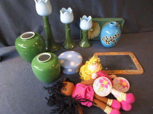 Candle Stands, Vases, Pixie Pals