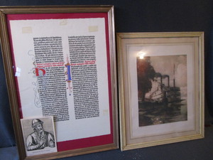 Prints Guttenberg Bible, Steamboat