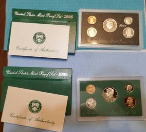 lot 21 image: Two 1995 Proof Sets