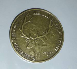 lot 56 image: 50 Elk and 50 Whitetail Deer collector coins