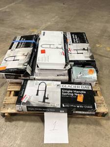 lot 1 image: HUGE LOT of Glacier Bay & Kohler Kitchen Faucets, Bathroom Faucets, Showers, Bathtub Faucets - For Parts - Sells GREAT on eBay