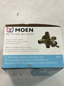 lot 26 image: MOEN Brass Rough-in Posi-Temp Pressure-Balancing Cycling Tub and Shower Valve 12 in. IPS Connection ($79.98 Retail Value) - Great for eBay sellers