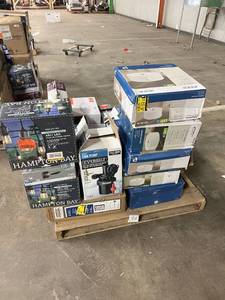lot 33 image: HUGE LOT of Lighting, Ceiling Fans, Recessed Lights Misc Hampton Bay, Hunter, Progress Lighting - For Parts - Sells GREAT on eBay