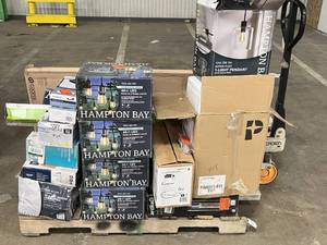 lot 34 image: HUGE LOT of Lighting, Ceiling Fans, Recessed Lights Misc Hampton Bay, Hunter, Progress Lighting - For Parts - Sells GREAT on eBay