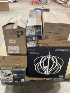 lot 35 image: HUGE LOT of Lighting, Ceiling Fans, Recessed Lights Misc Hampton Bay, Hunter, Progress Lighting - For Parts - Sells GREAT on eBay