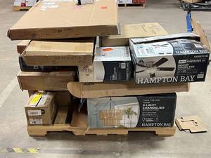 lot 36 image: HUGE LOT of Lighting, Ceiling Fans, Recessed Lights Misc Hampton Bay, Hunter, Progress Lighting - For Parts - Sells GREAT on eBay