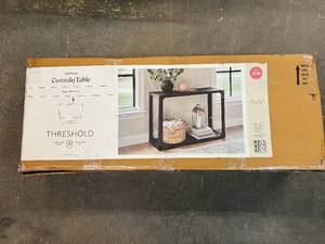 Threshold Castalia Console Table - Wood with Black Finish