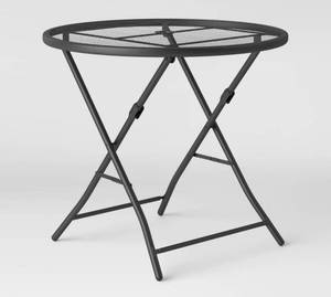 Room Essentials 32 Metal Mesh Folding Patio Table