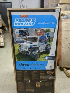 lot 1 image: Fisher-Price Power Wheels Jeep Wrangler 4xe Ride-On Vehicle for Kids (Ages 3-7)