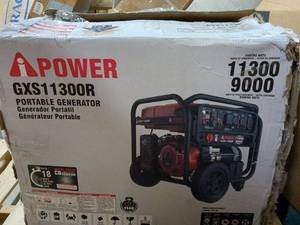 lot 18 image: APOWER GXS-1300R Portable Generator - 1300 Watts Starting, 9000 Watts Running
