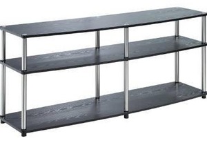 lot 27 image: Convenience Concepts Design2Go 3 Tier 60 TV Stand - Black