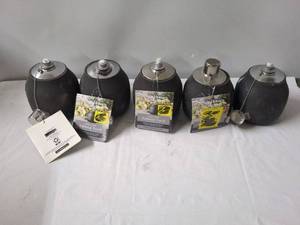 lot 90 image: Set of 5 Ceramic Tabletop Torches with Snuffer