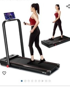 lot 96 image: RHYTHM FUN Foldable Treadmill, 300 LB Capacity, 2.5 HP Walking Pad