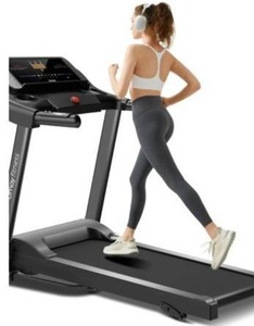 lot 98 image: UMAY Fitness Auto Folding Treadmill with 3 Incline Levels