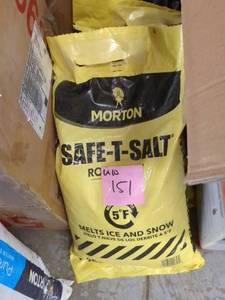 lot 151 image: Morton Safe-T-Salt Ice Melter - 25 lb Bag
