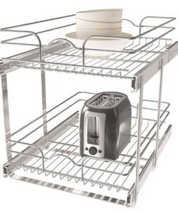 lot 172 image: Rev-A-Shelf Pull-Out Double Drawer Organizer for Kitchen