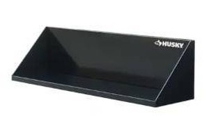 lot 180 image: Husky Steel Garage Wall Shelf - Black - 24 in. W x 9 in. H x 9 in. D