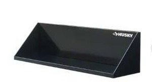 lot 181 image: Husky Steel Garage Wall Shelf - Black - 24 in. W x 9 in. H x 9 in. D