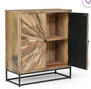 lot 201 image: Union Rustic Aidrick 2-Door Accent Cabinet