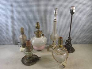 (A-1) Assorted Vintage Lamps...
