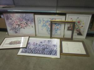(C-2) Assorted Framed Wall Decor...
