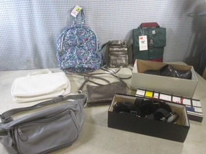 (EW6) Assorted Bags and 2 Pair of S...