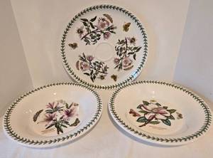 lot 37 image: PORTMEIRION Platter & Serving Bowls - Botanic Garden