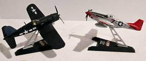 lot 113 image: MATCHBOX Aircrafts P-51D Mustang & F4U-1A Corsair Models