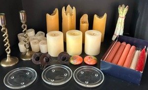 lot 181 image: Candles & Candle Holders Collection