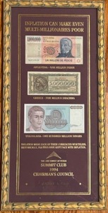 lot 131 image: Financial Reminder PICTURE Inflation Can Make Even Multi-Millionaires Poor Money