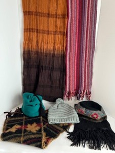 lot 252 image: Lot of WOMENS Hats, Hoodie & Scarves - Variety of Winter Warm Fashion