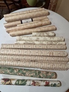 lot 268 image: Vintage Desiger WALLPAPERS Rolls, 12 Rolls and Pieces COWTAN & TOUT, William Morris, COLE & SONS & More