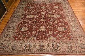 lot 4 image: Hand Knotted 8 x 9 Wool PERSIAN Rug from Navab Brothers Rug Company