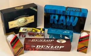 lot 303 image: Variety of GOLF BALLS New in Sleeves and Boxes Including Slazenger, Pinnacle, Wilson Staff & Dunlop
