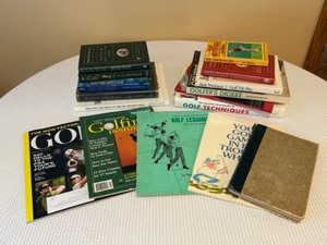 lot 305 image: Lot of GOLF BOOKS Golfing Including Jack Nicklaus, Tommy Amour, Payne Stewart & More