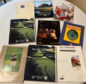 lot 310 image: Vintage GOLF Programs Including The U.S.Open, PGA Championships, Senior PGA Tour & More - Qty 9