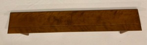 lot 337 image: Vintage Maple Wood Floating Wall SHELF With Decorative Brackets