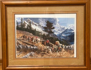 lot 340 image: PAUL CALLE When Trails Cross 826950 SN Limited Edition Print Beautifully FRAMED
