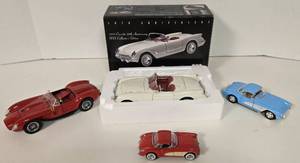 lot 345 image: Vintage Collection of Diecast CORVETTES & FERRARI Cars - Qty 4