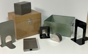 lot 362 image: MCM Metal OFFICE Organization Pieces - Qty 8