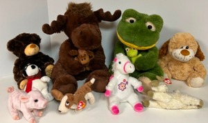 lot 373 image: Furry Plush Cute Stuffed ANIMAL Friends